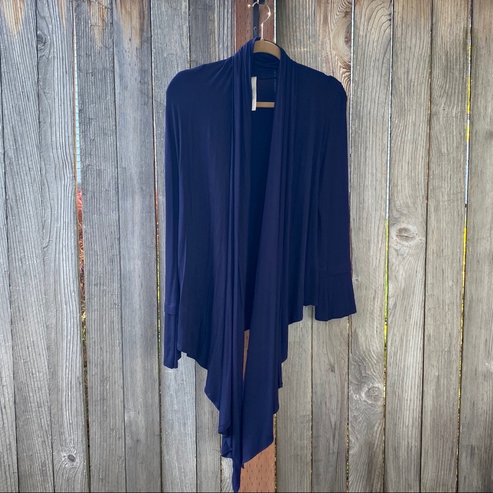 S-Twelve Navy Blue Thin Cardigan